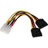 Кабель USBTOP Molex - 2x SATA