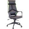 Кресло Everprof Trio Black TM (экокожа, черный/зеленый)